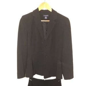 Ann Taylor Black Suit Jacket and Skirt